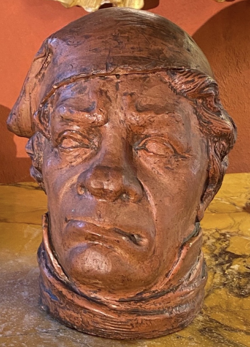 RÉVOLUTIONNAIRE AU BONNET PHRYGIEN – IMPORTANT POT À TABAC EN TERRE CUITE, XIXe SIÈCLE-photo-2