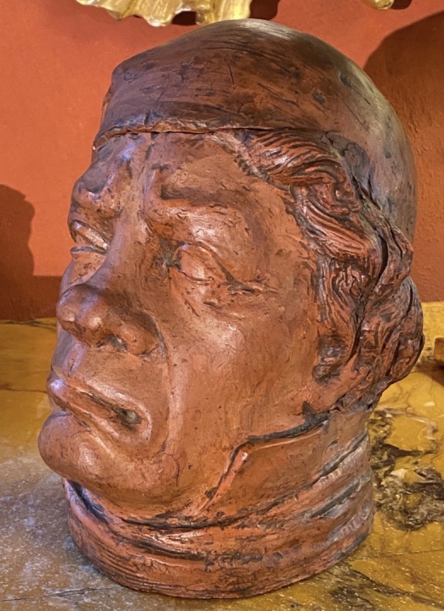 RÉVOLUTIONNAIRE AU BONNET PHRYGIEN – IMPORTANT POT À TABAC EN TERRE CUITE, XIXe SIÈCLE-photo-5
