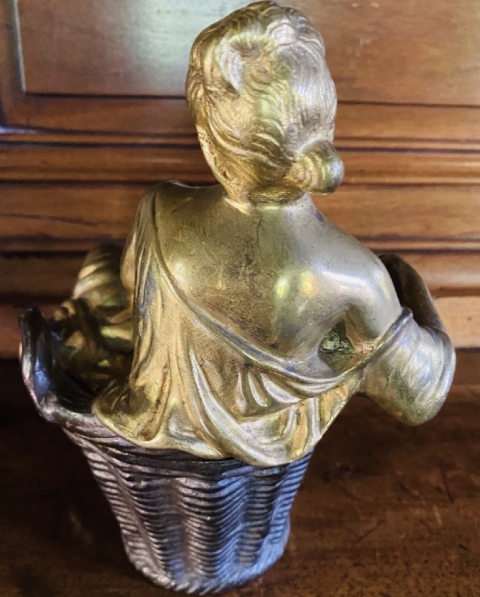 CURIOSA, BRONZE ÉROTIQUE D’UNE BLANCHISSEUSE MME SANS GÊNE, XIX EME SIÈCLE-photo-2