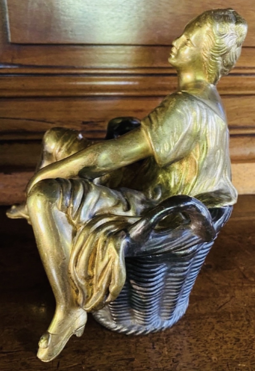 CURIOSA, BRONZE ÉROTIQUE D’UNE BLANCHISSEUSE MME SANS GÊNE, XIX EME SIÈCLE-photo-7