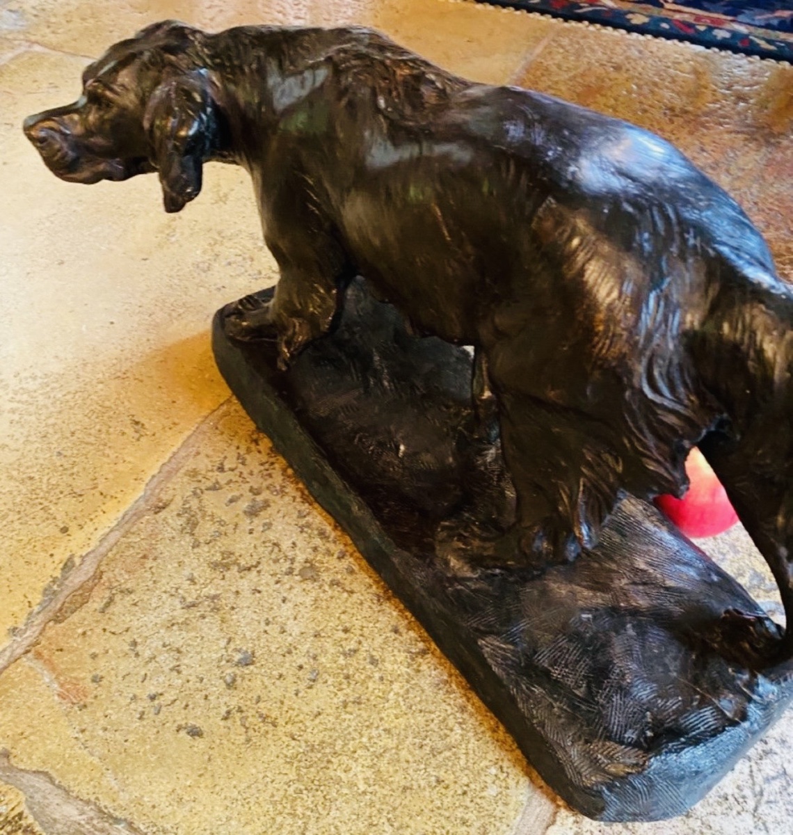 Large Terracotta Hunting Dog By Thomas Cartier-photo-8