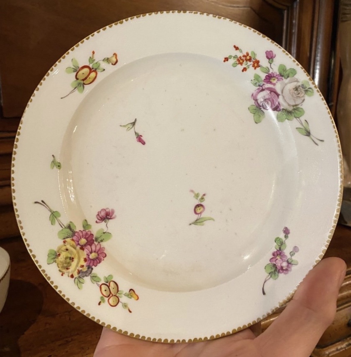 Soup Bowl Or Rare 18th-century Soup Bowl And Saucer Signed -photo-7