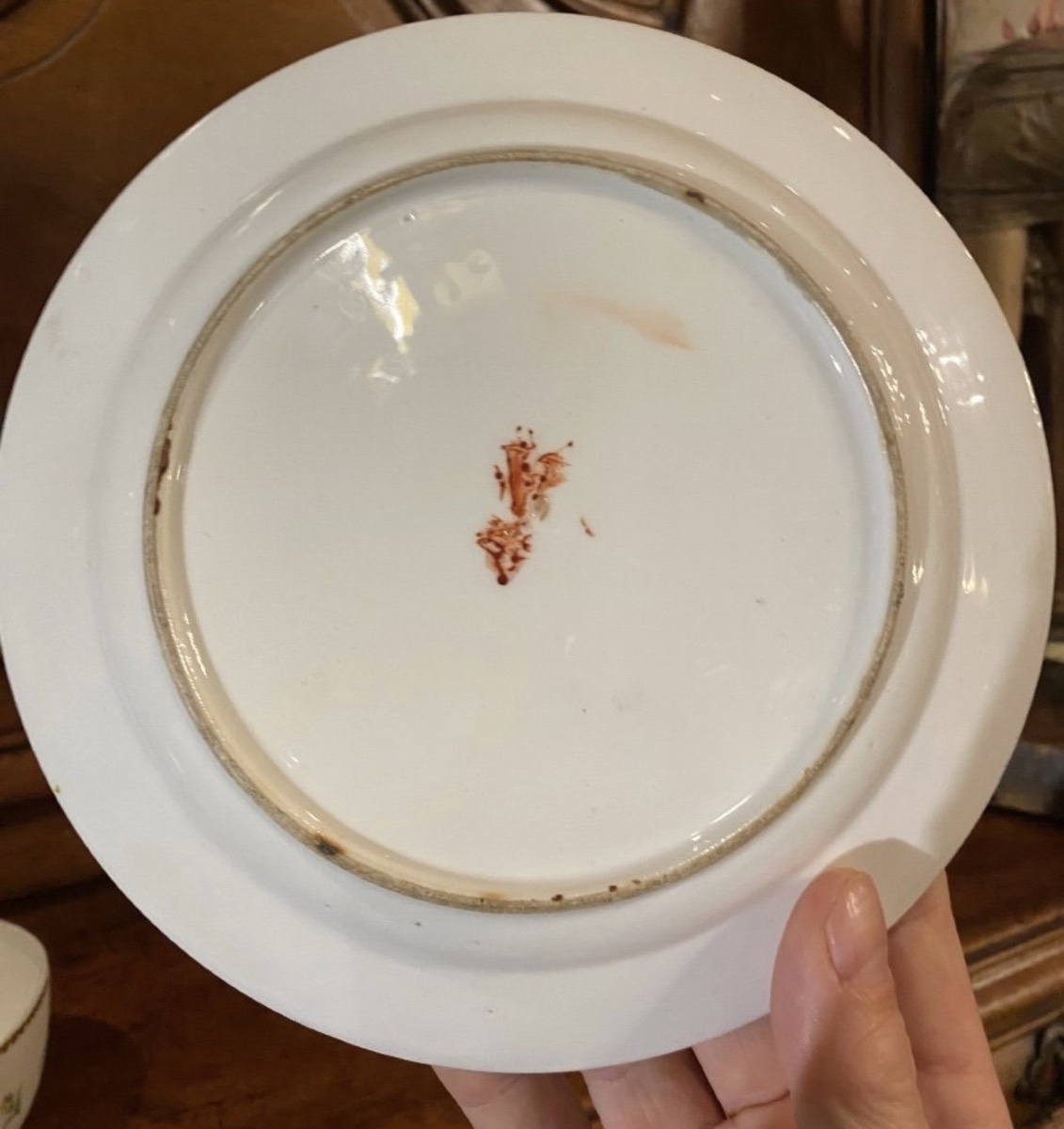 Soup Bowl Or Rare 18th-century Soup Bowl And Saucer Signed -photo-8