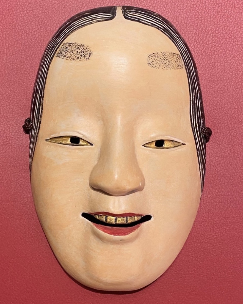 MASQUE DU THÉÂTRE NOH en PAPIER MÂCHÉ, 1 ÈRE MOITIÉ DU XX EME SIÈCLE