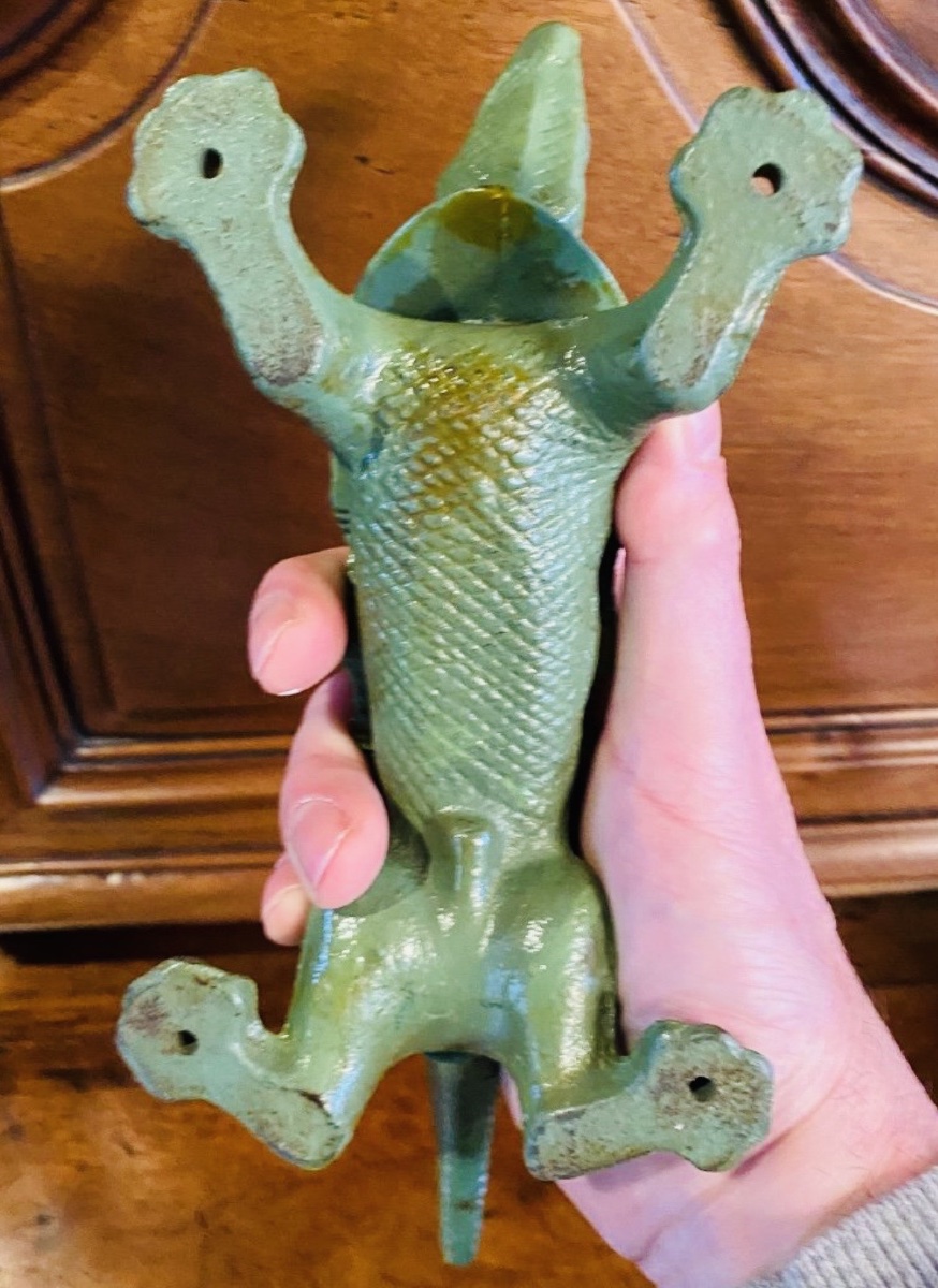 Crocodile-headed Pharmacy Stopper, Late 19th Century-photo-6