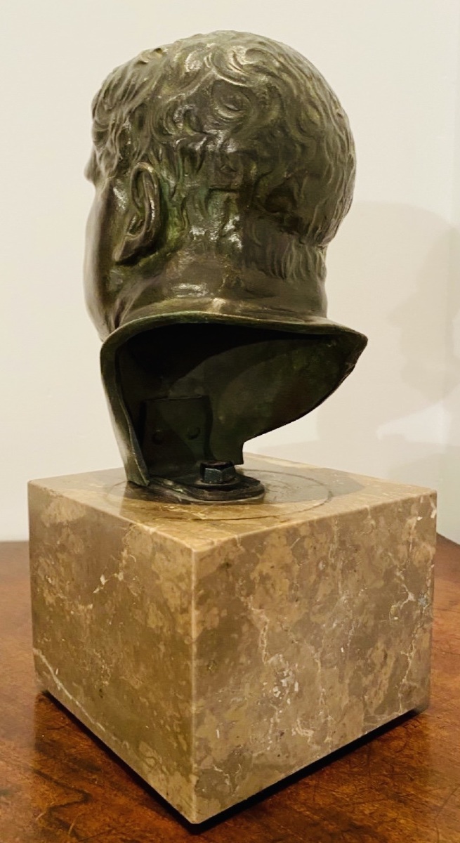 BRONZE À L’ANTIQUE D’UN EMPEREUR ROMAIN XIX EME SIÈCLE, l’empereur Vitellius-photo-2
