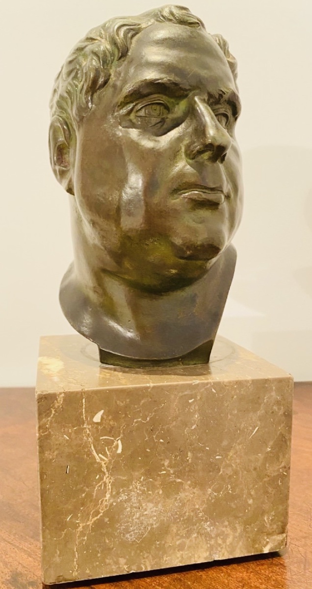 BRONZE À L’ANTIQUE D’UN EMPEREUR ROMAIN XIX EME SIÈCLE, l’empereur Vitellius-photo-8