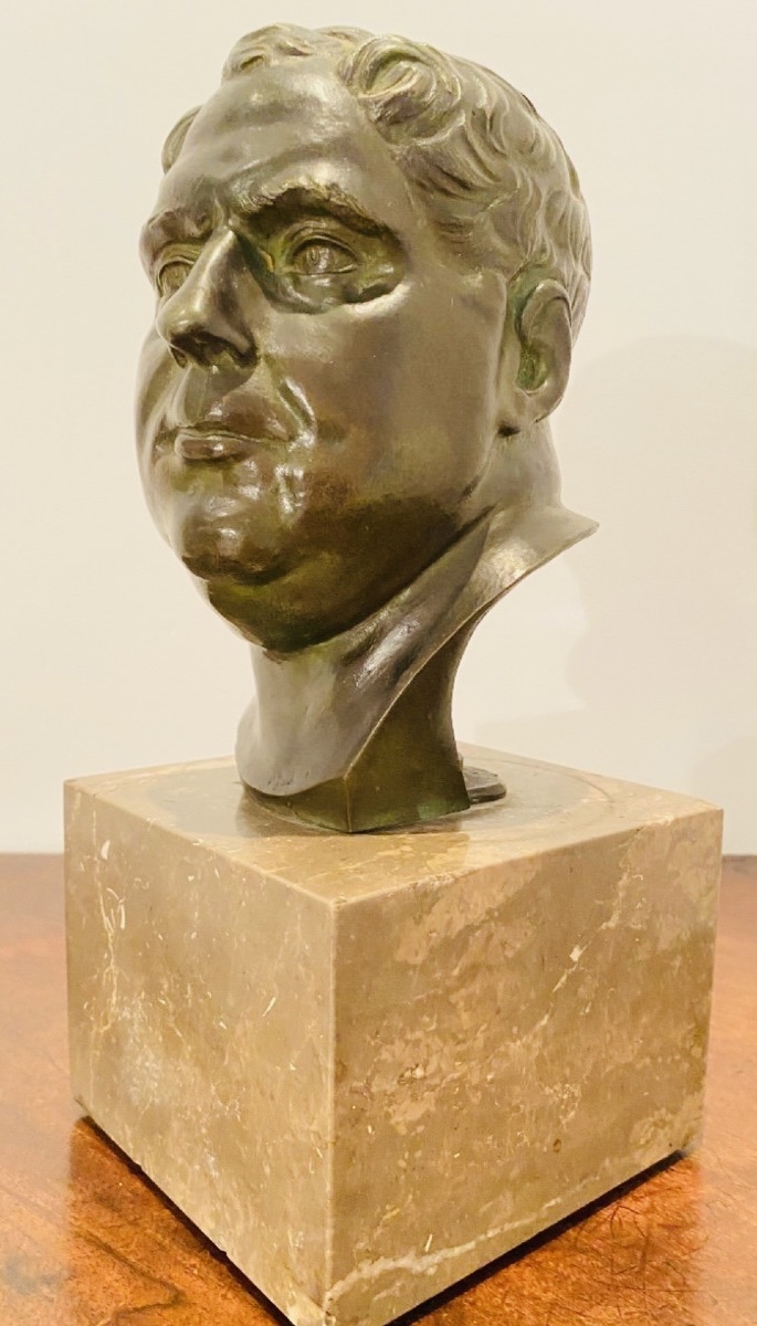 BRONZE À L’ANTIQUE D’UN EMPEREUR ROMAIN XIX EME SIÈCLE, l’empereur Vitellius