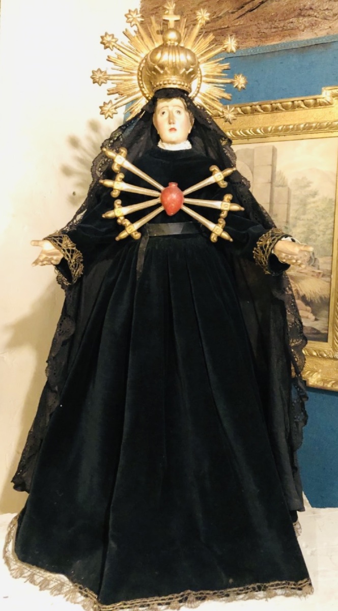 Capipote, VIERGE DES 7 DOULEURS DU XIXE SIÈCLE