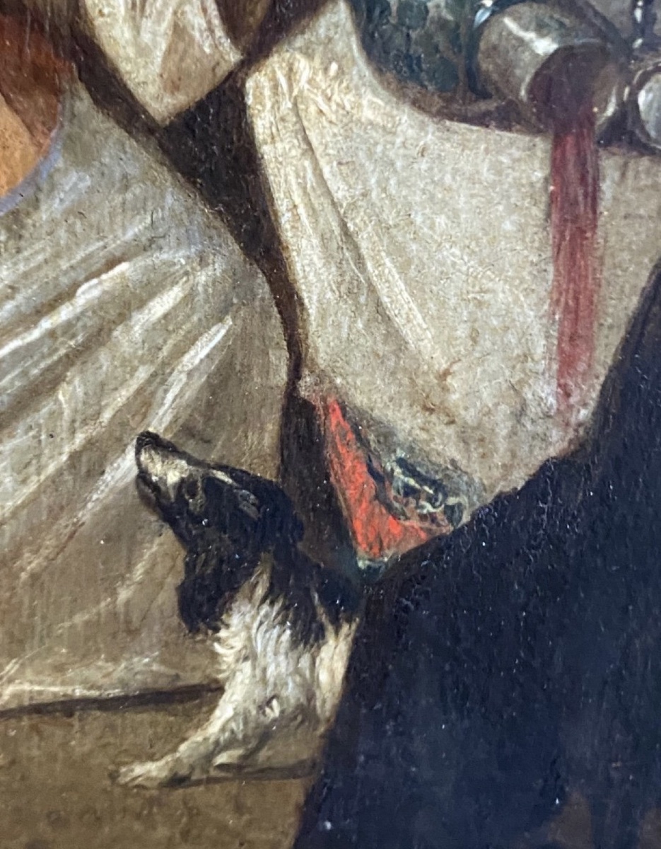 ÉCOLE HOLLANDAISE scène galante DU XVIII EME SIÈCLE DANS LE GOÛT DE CASPAR NETSCHER-photo-8