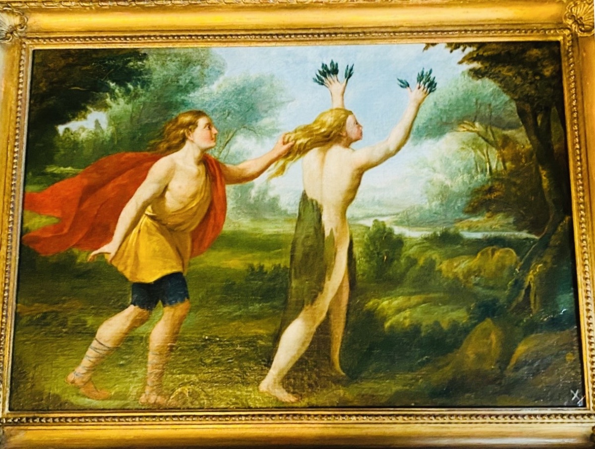 Apollo And Daphne, A Large Oil-on-canvas Painting From The Late 17th Century Based On The Metamorphoses By-photo-2