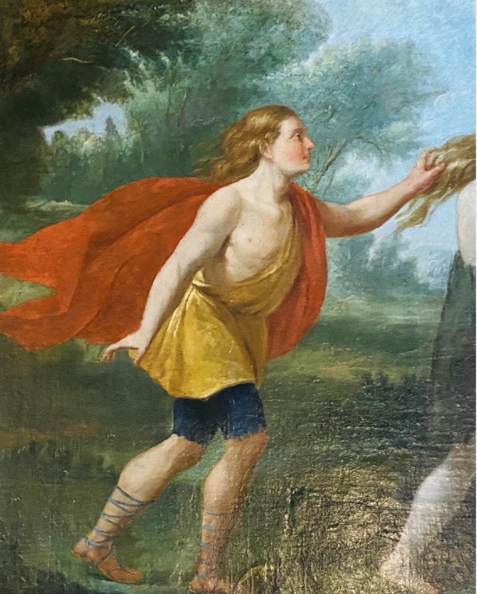 Apollo And Daphne, A Large Oil-on-canvas Painting From The Late 17th Century Based On The Metamorphoses By-photo-1
