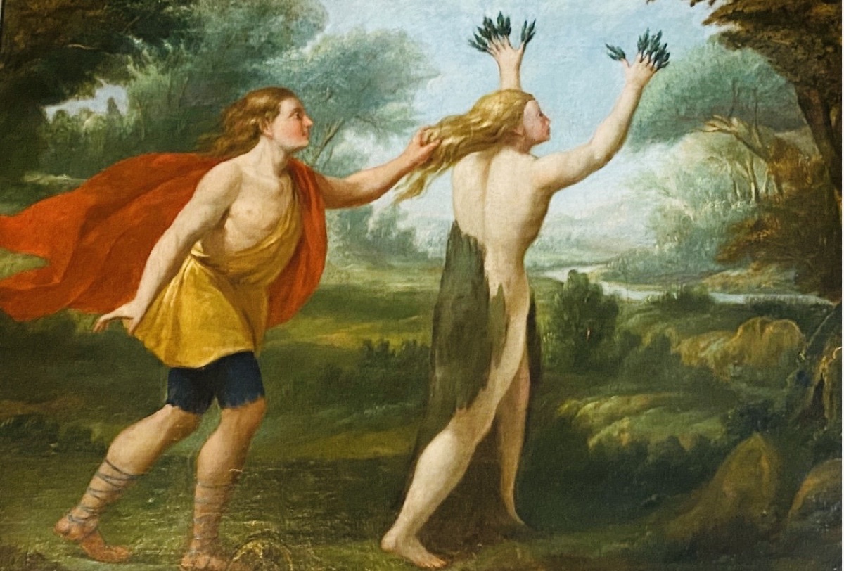 Apollo And Daphne, A Large Oil-on-canvas Painting From The Late 17th Century Based On The Metamorphoses By-photo-2