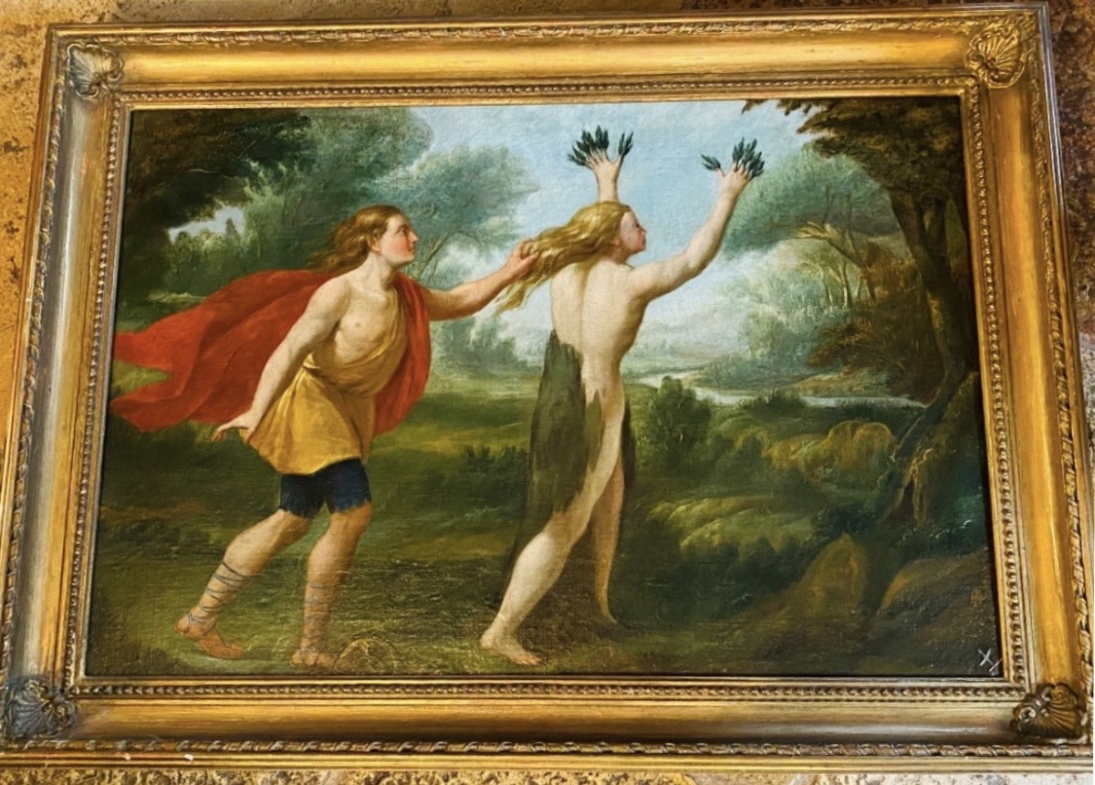 Apollo And Daphne, A Large Oil-on-canvas Painting From The Late 17th Century Based On The Metamorphoses By