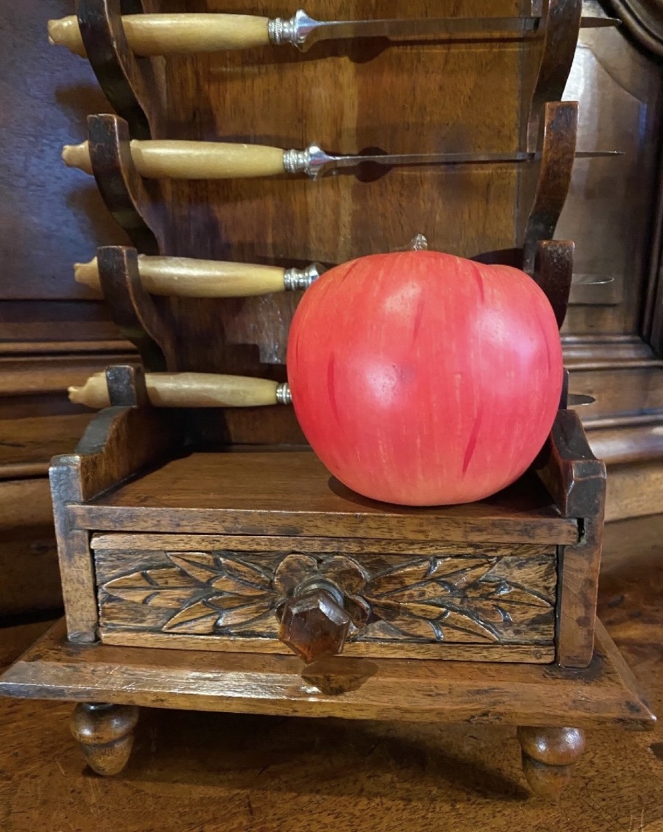 Provençal Knife Block Or Knife Holder Made Of Walnut-photo-1