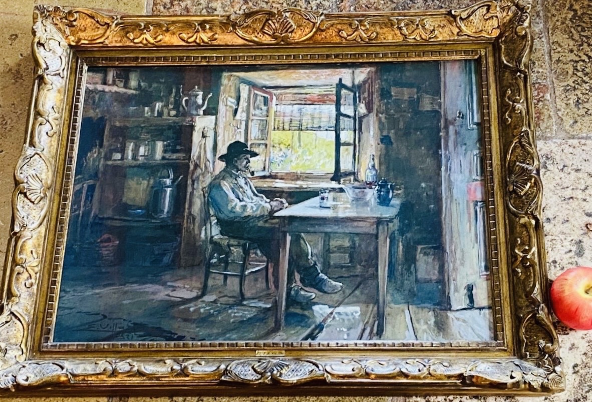 INTÉRIEUR PAYSAN PAR EUGÈNE VILLON (1879-1951)-photo-7