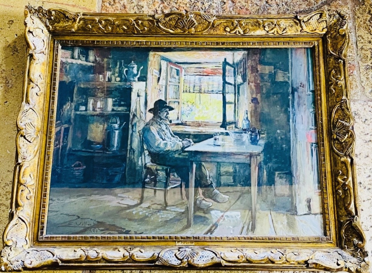 INTÉRIEUR PAYSAN PAR EUGÈNE VILLON (1879-1951)