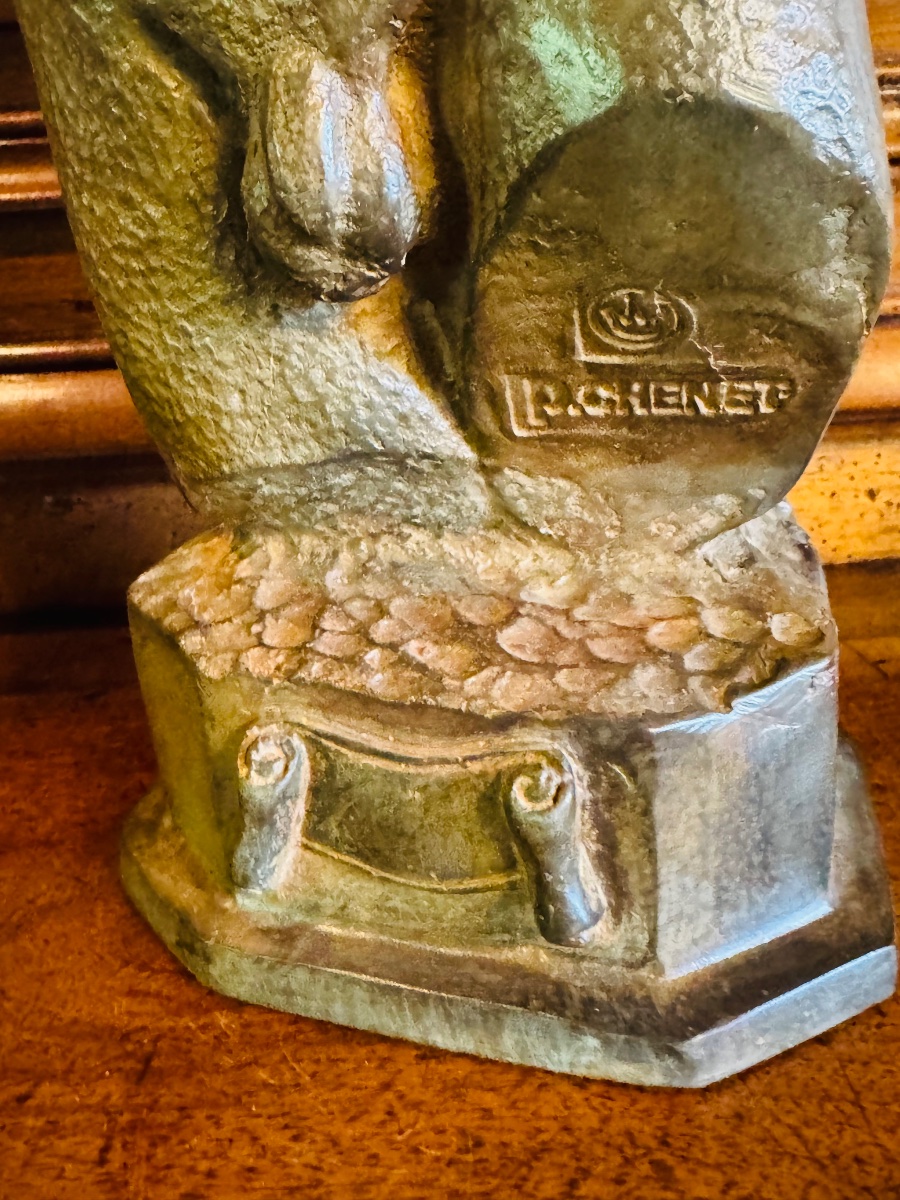 TORSE D'HOMME À L'ANTIQUE, BRONZE À PATINE NUANCÉE PAR PIERRE CHENET-photo-6