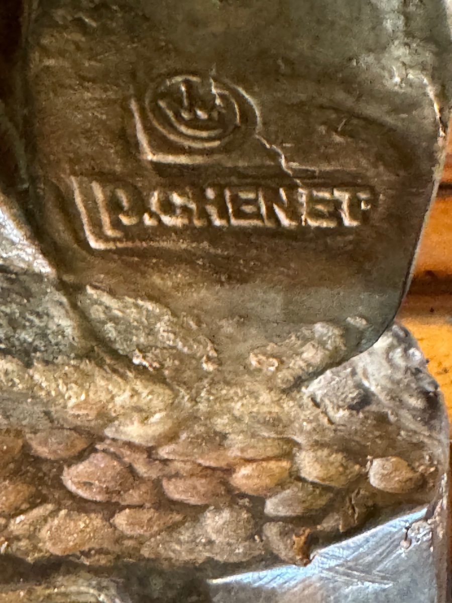 TORSE D'HOMME À L'ANTIQUE, BRONZE À PATINE NUANCÉE PAR PIERRE CHENET-photo-7