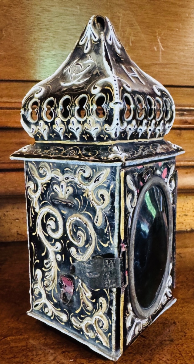 Limoges Enamel Carriage Lantern Depicting Henri II And Diane De Poitiers, Early 10th Century-photo-8