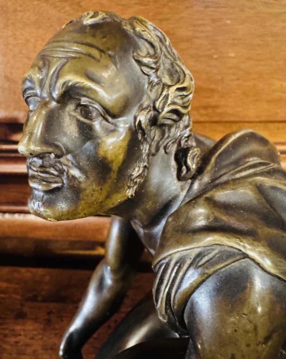 The Knife Grinder (l'arrotino) - The Scythian Who Skinned Marsyas, An Important 11th-century Bronze From The Grand Tour-photo-2