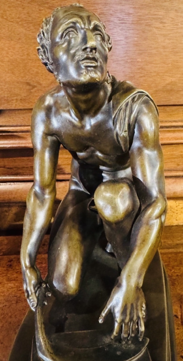 The Knife Grinder (l'arrotino) - The Scythian Who Skinned Marsyas, An Important 11th-century Bronze From The Grand Tour-photo-4
