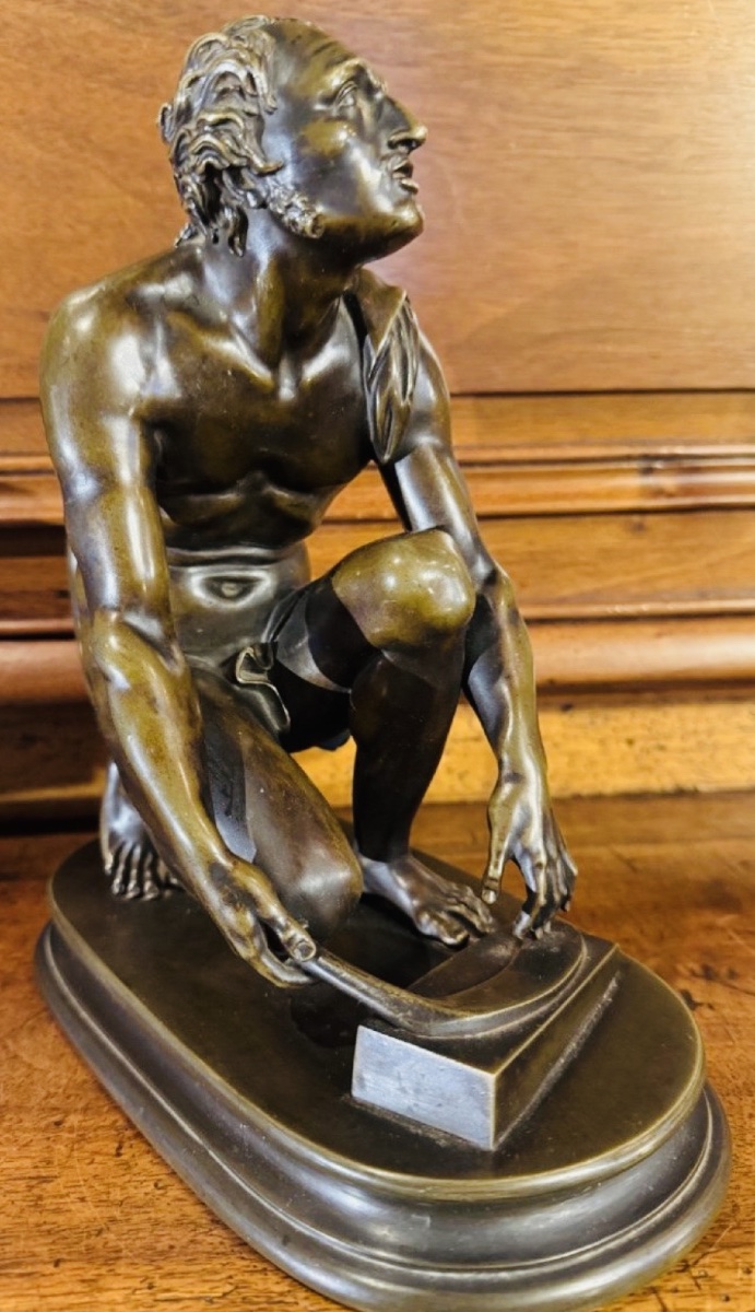 The Knife Grinder (l'arrotino) - The Scythian Who Skinned Marsyas, An Important 11th-century Bronze From The Grand Tour-photo-5