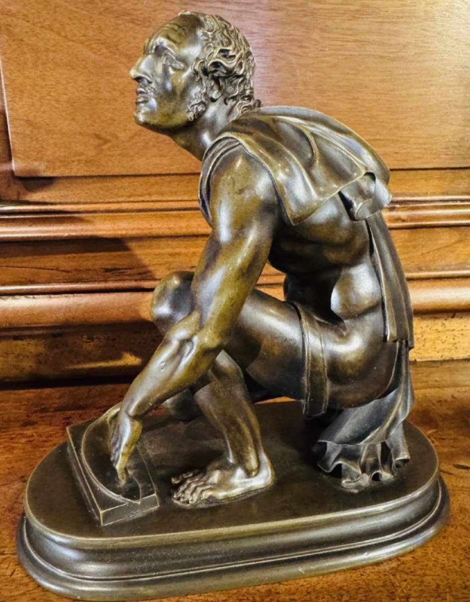 The Knife Grinder (l'arrotino) - The Scythian Who Skinned Marsyas, An Important 11th-century Bronze From The Grand Tour