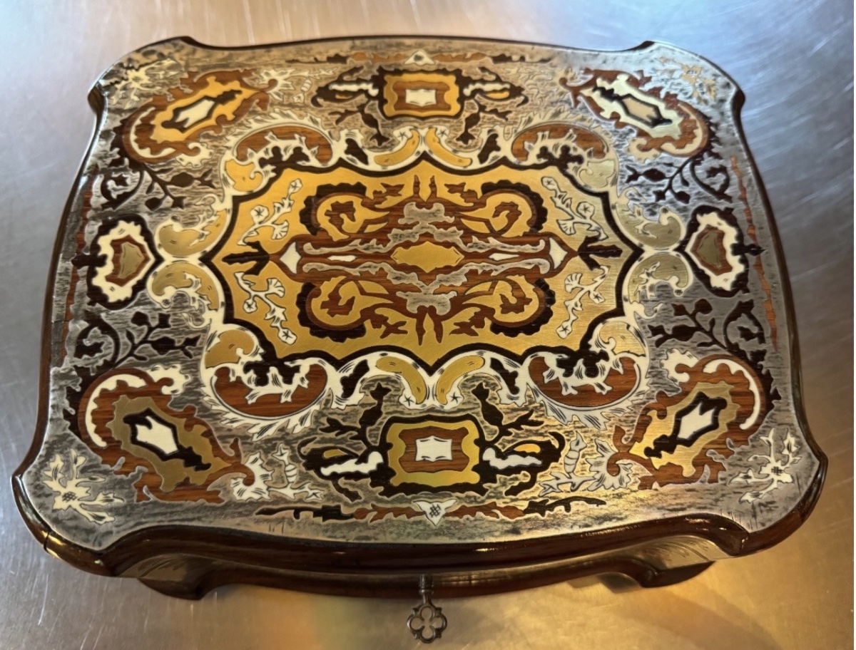 Important Boulle Marquetry Chest With A Tin Bottom, Napoleon III Period-photo-8
