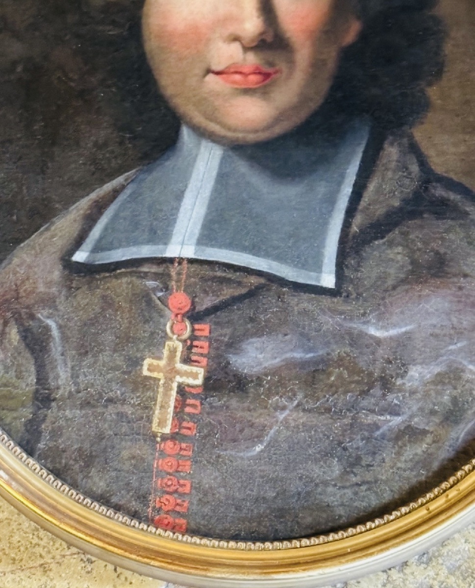 Portrait Of A Clergyman - Early 17th-century French School-photo-6