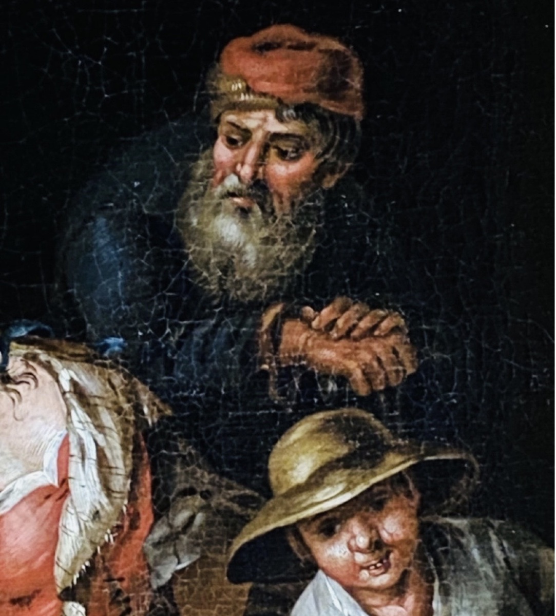 Market Scene In A Rural Interior – Central European School, Early 19th Century-photo-8