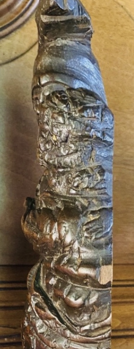 LE BAISER D'ADIEU - RARE HAUT-RELIEF EN BOIS SCULPTÉ DU XVIIIE SIÈCLE-photo-6