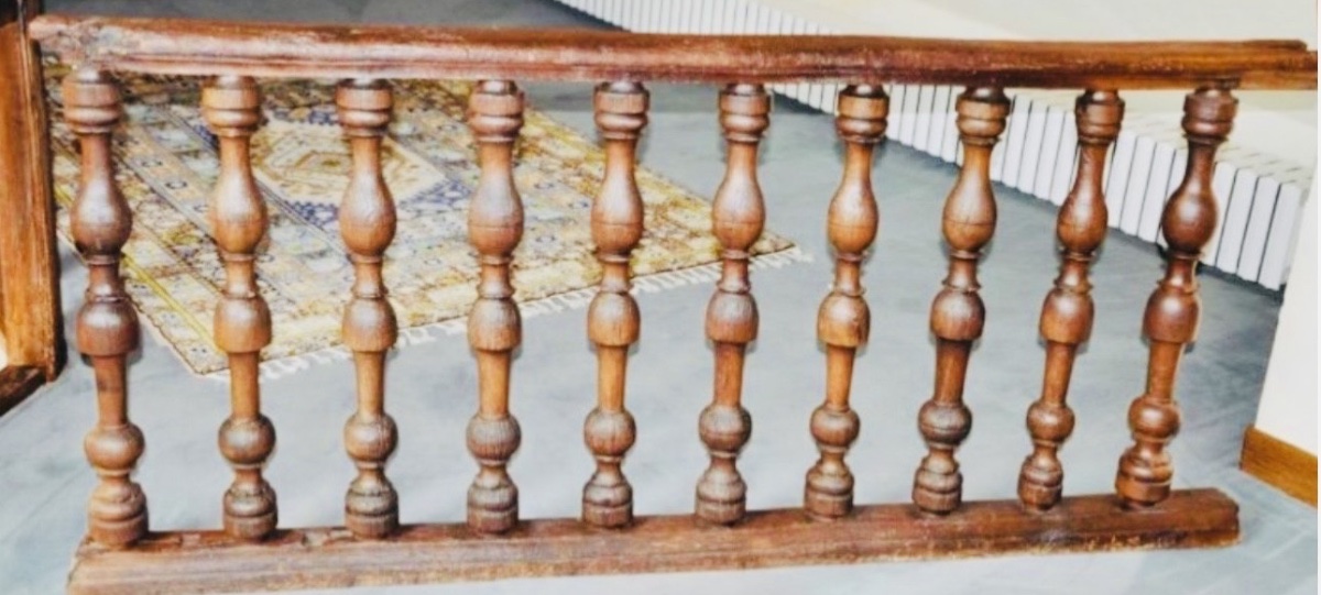 Large Oak Balustrade With Ten Balusters – Louis XIV Period, Circa 1700-photo-4