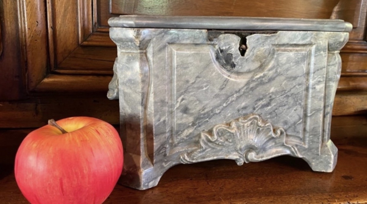 Blue Turquin Marble Offal Box - Regency Period, 18th Century-photo-3