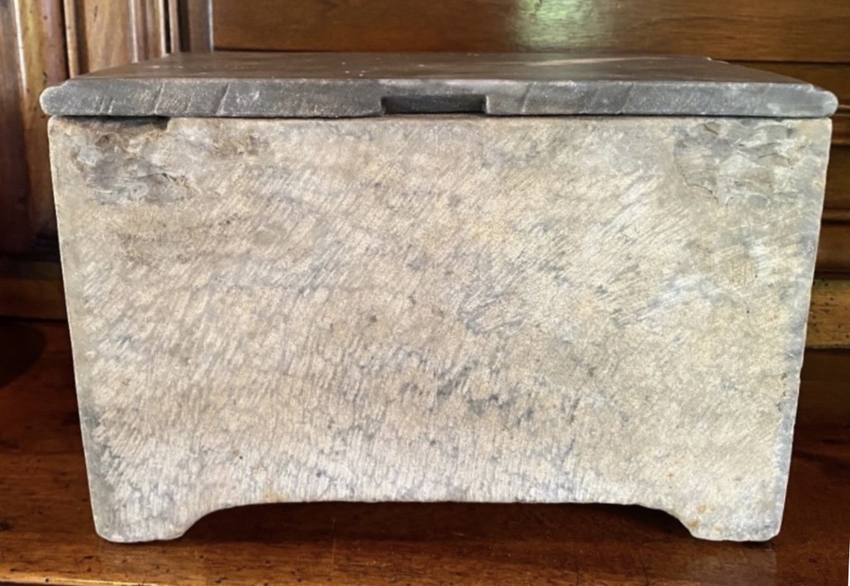 Blue Turquin Marble Offal Box - Regency Period, 18th Century-photo-4