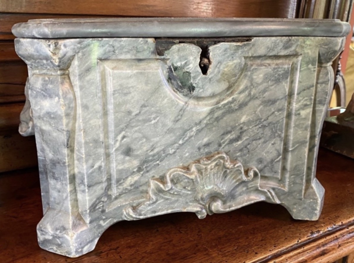 Blue Turquin Marble Offal Box - Regency Period, 18th Century