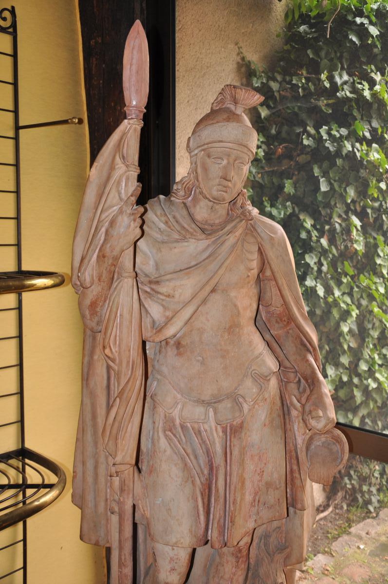 Statue En Terre Cuite De Saint Florian-photo-2