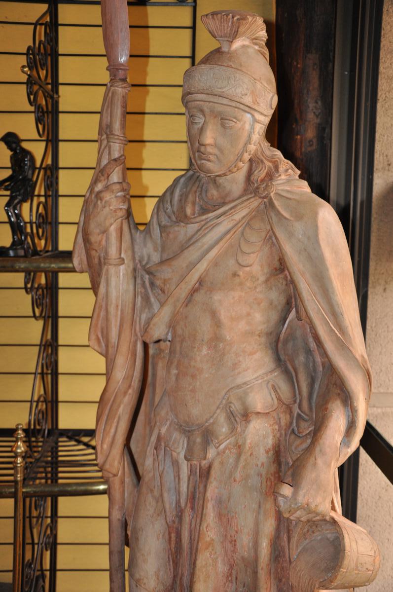 Statue En Terre Cuite De Saint Florian-photo-1