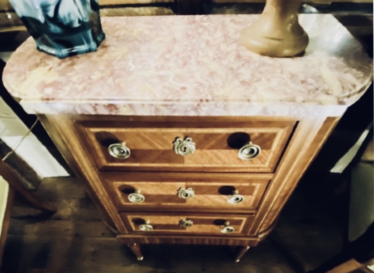 Louis XVI-style Chest Of Drawers With Rounded Sides, Made In The Faubourg-photo-6