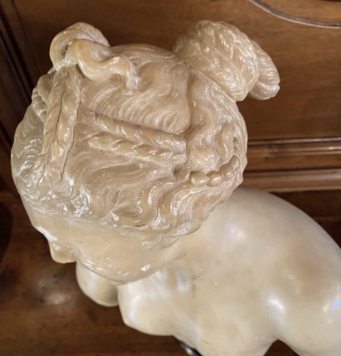 Antique-style Bust Of Venus In Translucent Marble — Souvenir From The Grand Tour, 19th Century-photo-2