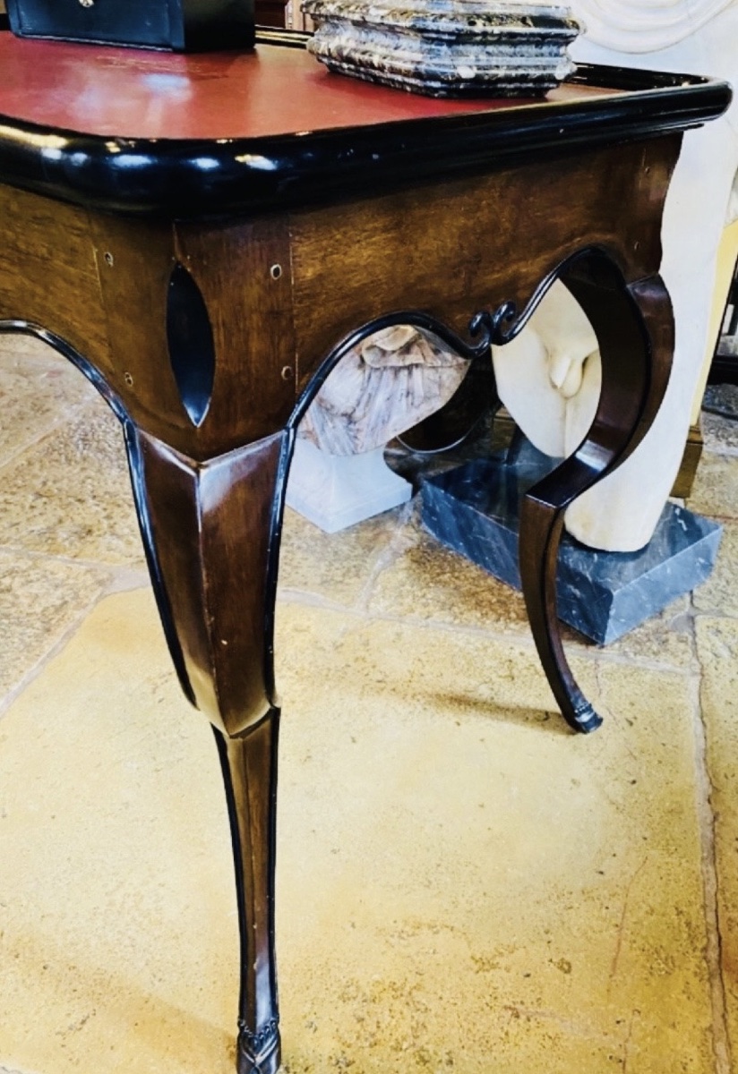 Cabaret Table With Kneecut Legs, Mahogany, Attributed To Mailfert-photo-1