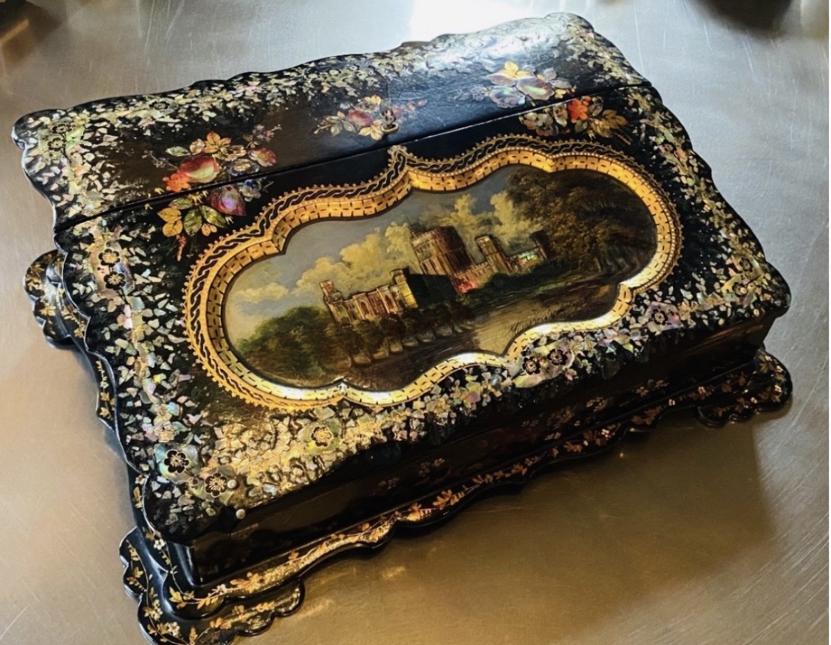Vintage Napoleon III-era Burgoté Travel Writing Set-photo-4