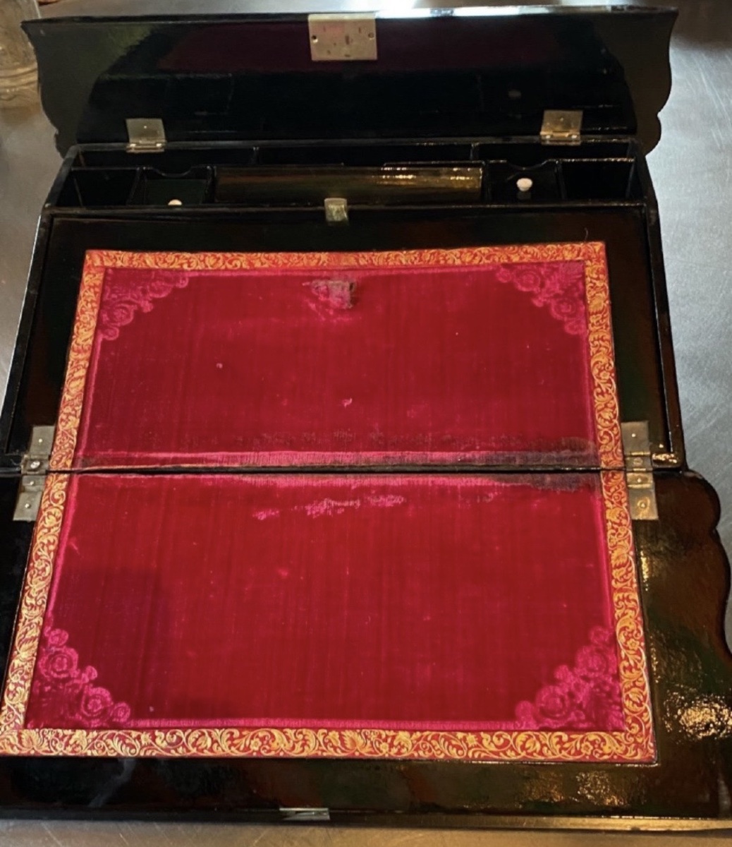 Vintage Napoleon III-era Burgoté Travel Writing Set-photo-4