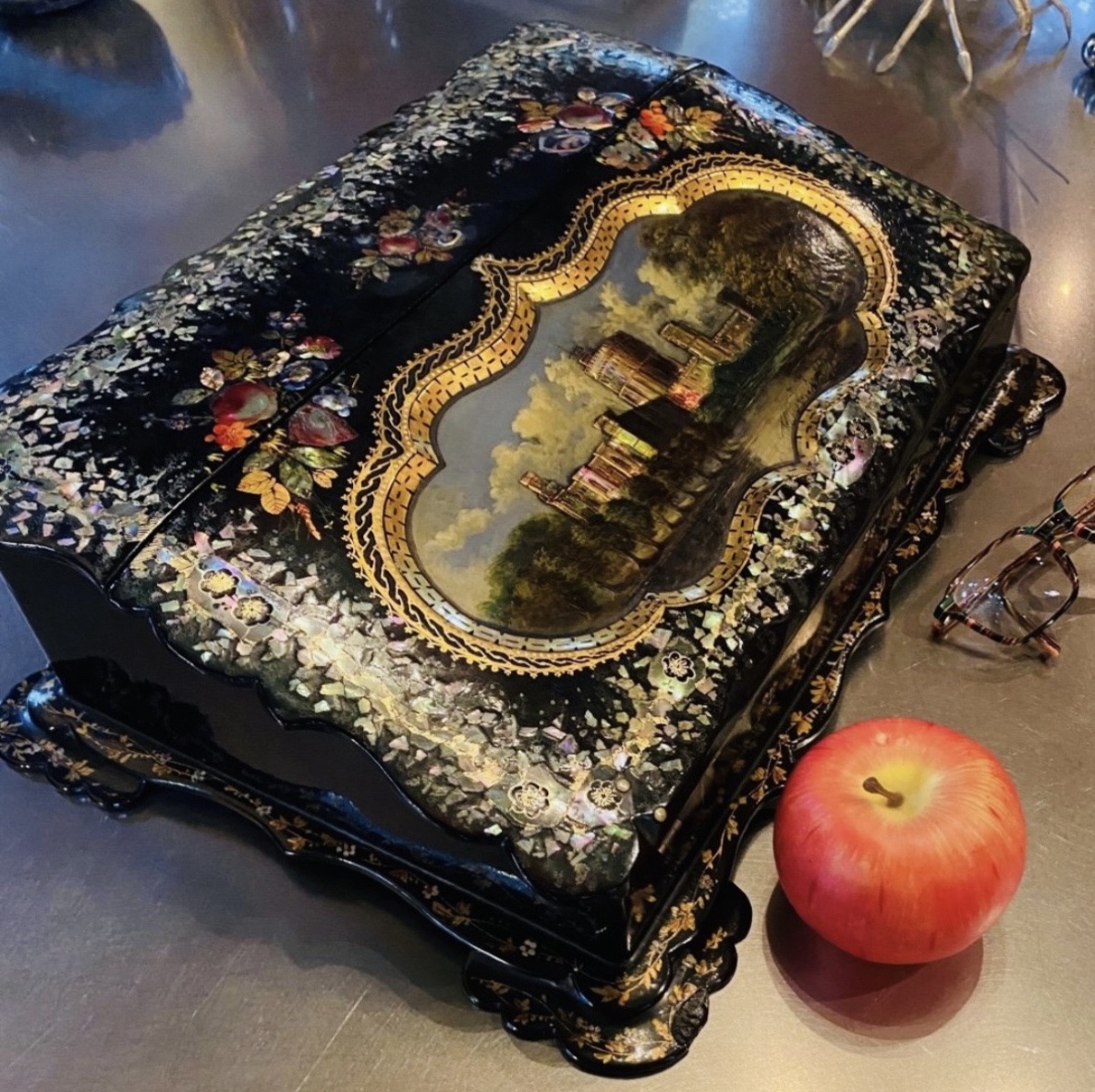 Vintage Napoleon III-era Burgoté Travel Writing Set-photo-7