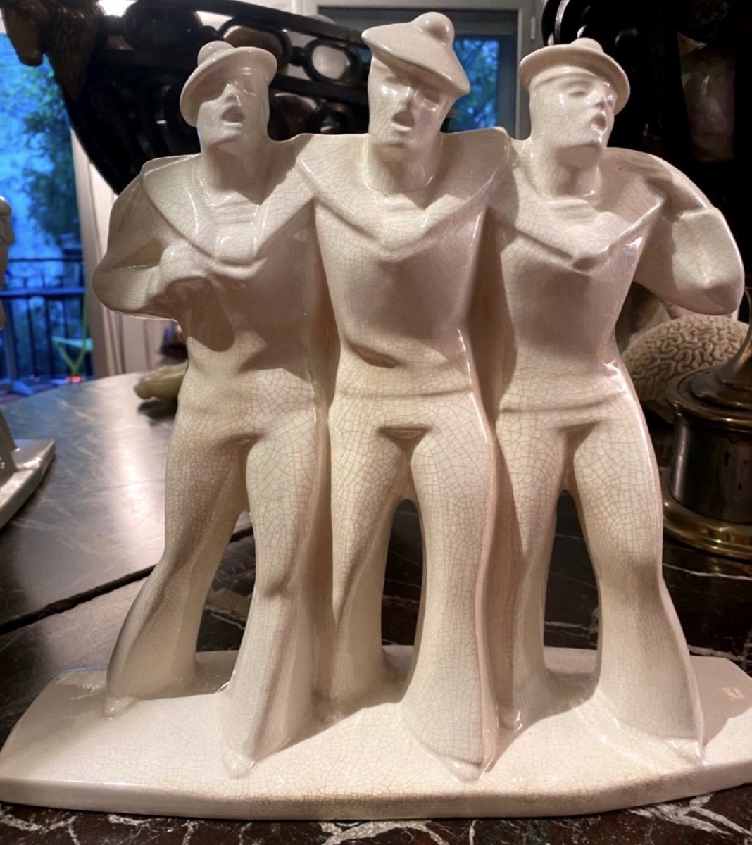 We're The Navy Guys, Crackled Earthenware From Niderviller-photo-3