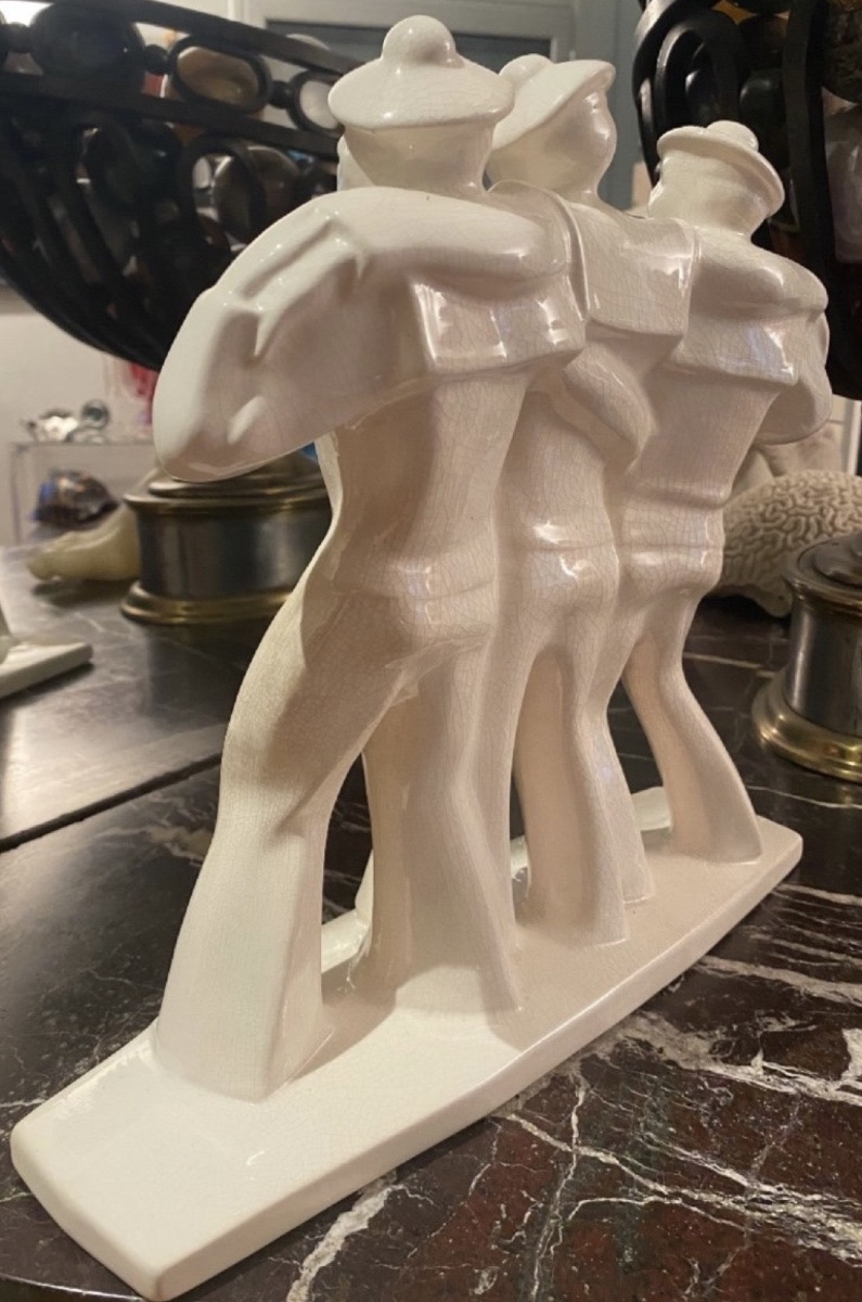 We're The Navy Guys, Crackled Earthenware From Niderviller-photo-3