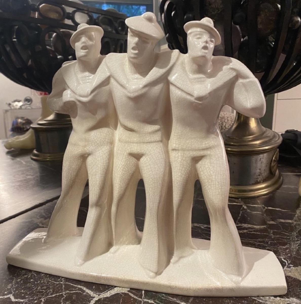 We're The Navy Guys, Crackled Earthenware From Niderviller-photo-4