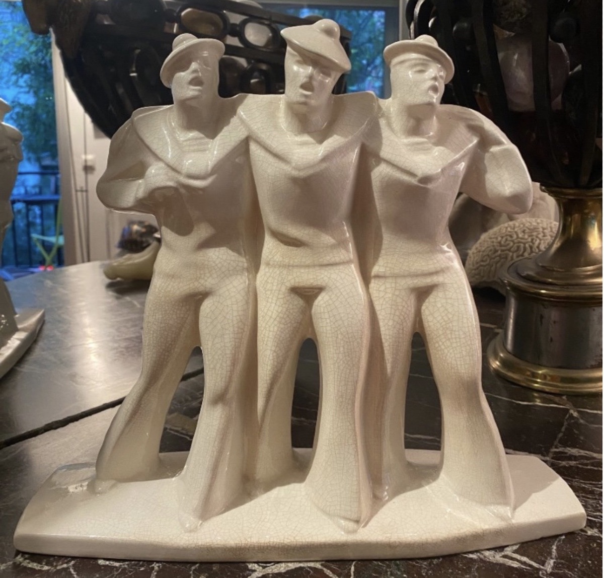 We're The Navy Guys, Crackled Earthenware From Niderviller