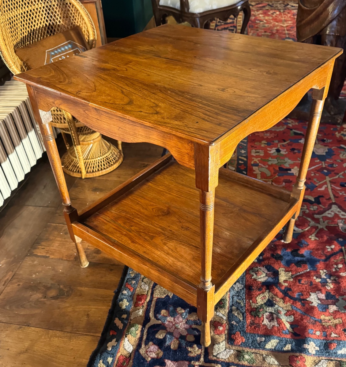 TABLE DESSERTE À DEUX PLATEAUX EN BOIS BLOND, ÉPOQUE DIRECTOIRE-photo-8