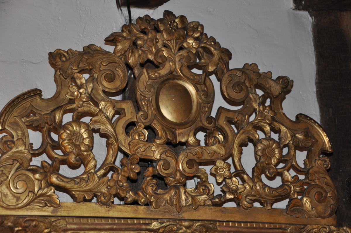 Regency Mirror Fronton Openwork-photo-2